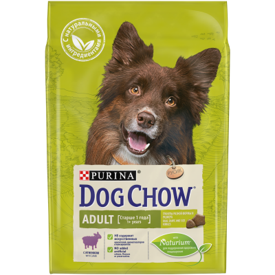 Dog Chow для взрослых собак, ягненок