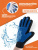 Rich Breed Перчатка для вычесывания шерсти правая, синяя, (259 шипов), 23*15см