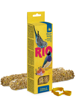 RIO палочки для волнистых попугайчиков и экзотов с мёдом 2*40гр