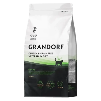 GRANDORF Veterinary Diet Cat Renal ветеринарная диета для кошек при хронической болезни почек, c индейкой