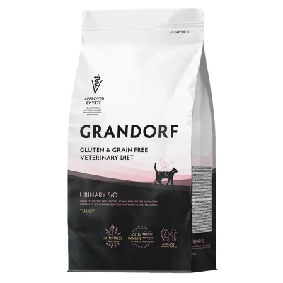 GRANDORF Veterinary Diet Cat Urinary S/O ветеринарная диета для кошек при мочекаменной болезни, индейкой