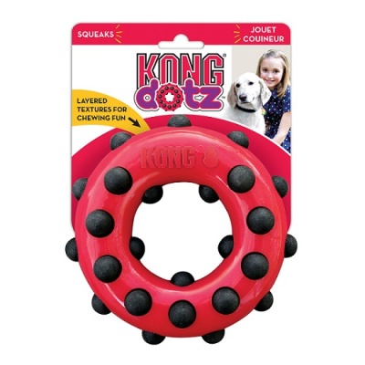 KONG Dotz игрушка для собак кольцо малое 9 см