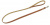 Поводок кожаный eco, серия друг 15мм*120см 2х-слойный простроченный,  коричневый