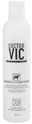 Doctor VIC Шампунь - кондиционер с кератином и провитамином B5 для короткошерстных собак