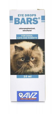 Барс капли глазные для кошек и собак,10 мл