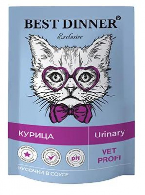 Best Dinner Exclusive Vet Profi Urinary пауч для кошек, курица в соусе