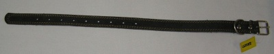 Ошейник кожаный универсальный двойной 35мм, длина 69 см
