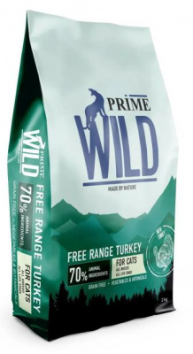 Prime Wild GF Free Range сухой беззерновой корм для котят и кошек с индейкой