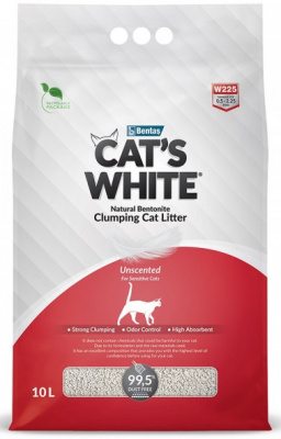 Cat's White Natural наполнитель комкующийся натуральный без ароматизатора 