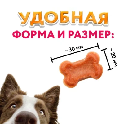 Holly Jolly! Лакомство для собак косточки утиные S , банка, 500гр