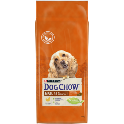 Dog Chow Mature + 5 для зрелых собак с курицей