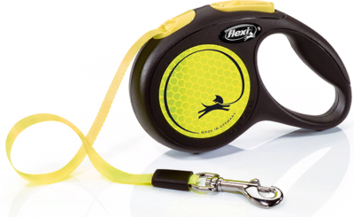 Flexi New Neon Ременной поводок рулетка для собак