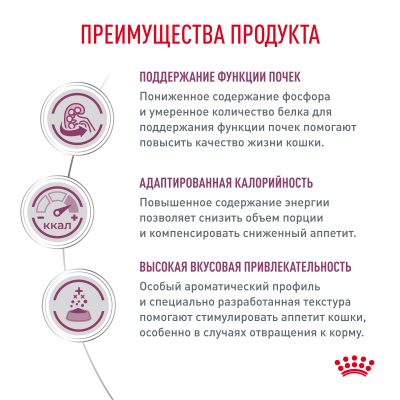 Royal Canin Renal With Chicken влажный корм для кошек с курицей, для поддержания функции почек 85г