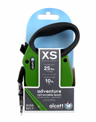 Alcott Adventure рулетка антискользящая ручка (лента) XS/3м/11кг зеленый