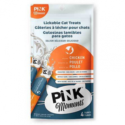 Pink moments пюре для кошек и котят, из филе курицы с тунцом, 4*15г