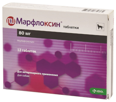 Марфлоксин таблетки 80 мг, 12 шт