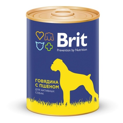 Brit Beef & Millet консервы для собак (говядина и пшено) 850гр