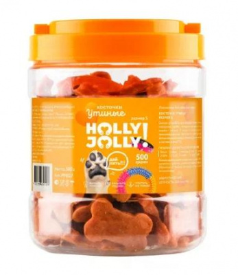 Holly Jolly! Лакомство для собак косточки утиные S , банка, 500гр
