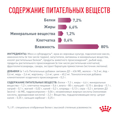 Royal Canin Renal With Beef влажный корм для кошек с говядиной, для поддержания функции почек, 85г