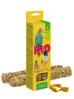RIO палочки для волнистых попугайчиков и экзотов с тропическими фруктами 2*40гр