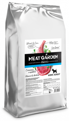 Meat Garden Mini adult сухой корм для собак мелких пород с ягненком и травами