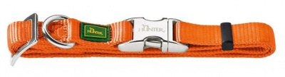 Hunter alu-strong ошейник для собак нейлон с металлической застежкой, оранжевый