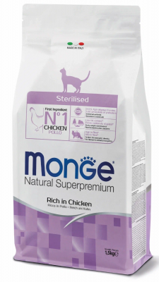 Monge Cat Sterilised корм для стерилизованных кошек из курицы