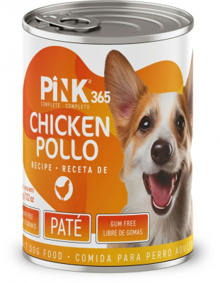 Pink 365 влажный корм для собак, консерва, курочка с потрошками