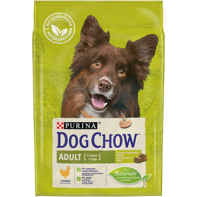 Dog Chow для взрослых собак, курица