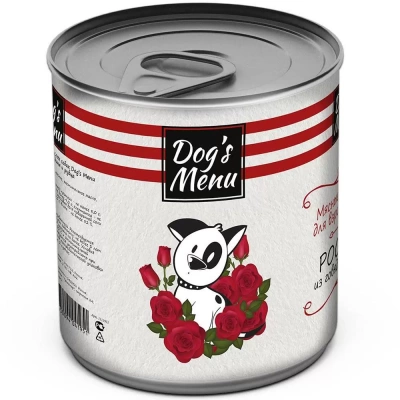 Dog`s Menu Консервы для взрослых собак, ростбиф из говядины и рубца