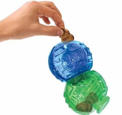 KONG Lock-It игрушка для собак мячи для лакомств, 2 шт