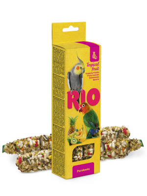 RIO палочки для средних попугаев с тропическими фруктами 2*75гр