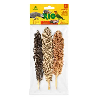 РИО Лакомство для средних и крупных попугаев сорго в колосьях, 3 шт х 90 г