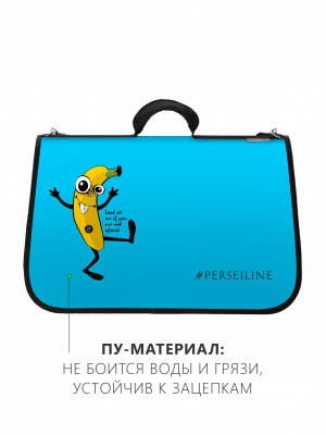 Rich Breed Сумка-переноска хард дизайн, размер L 46*27*28, Банан на синем